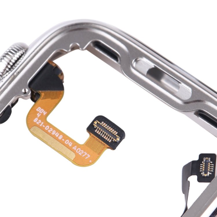 For Apple Watch Series 6 44mm Stainless Steel Middle Frame Bezel Plate with Loudspeaker / Power / Rotating Shaft Flex Cable, Series 6 44mm - ORIWHIZ
