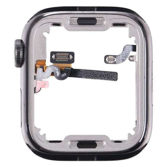 For Apple Watch Series 7 41mm Stainless Steel Middle Frame Bezel Plate with Loudspeaker / Power / Rotating Shaft Flex Cable, Series 7 41mm - ORIWHIZ