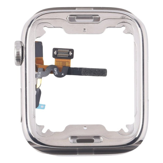 For Apple Watch Series 7 / 8 / 9 41mm LTE Stainless Steel Middle Frame Bezel Plate with Crown Spin Axis Flex Cable, For Apple Watch Series 7 / 8 / 9 41mm LTE(Stainless Steel) - ORIWHIZ