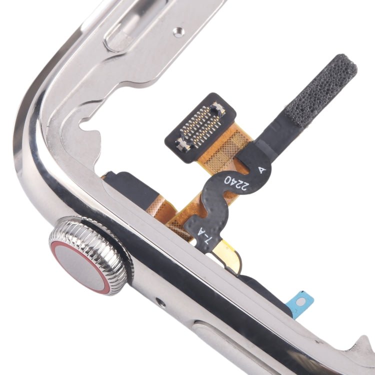 For Apple Watch Series 7 / 8 / 9 41mm LTE Stainless Steel Middle Frame Bezel Plate with Crown Spin Axis Flex Cable, For Apple Watch Series 7 / 8 / 9 41mm LTE(Stainless Steel) - ORIWHIZ