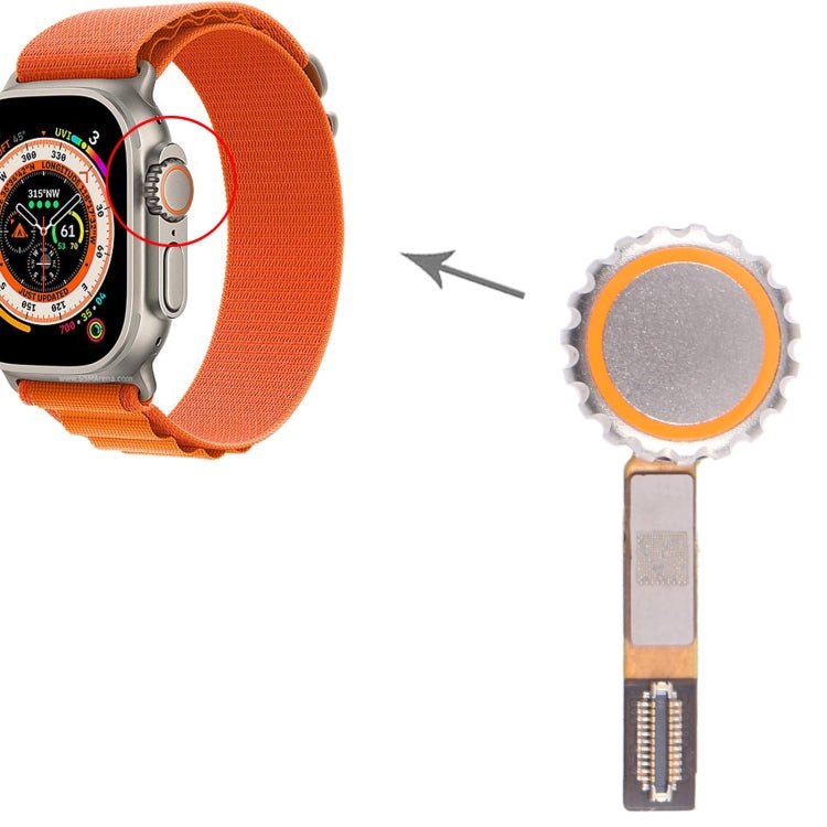 For Apple Watch Ultra 49mm Watch Crown Spin Axis Flex Cable, For Apple Watch Ultra 49mm - ORIWHIZ