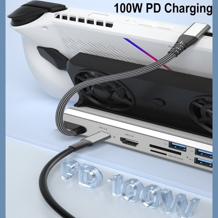 For ASUS ROG Ally 100W PD Charging Game Console Stand Multifunctional USB 3.0 Docking Station, 5 - in - 1, 6 - in - 1, 9 - in - 1, 10 - in - 1 - ORIWHIZPocket Console & AccessoriesPocket Console & Accessories AccessoriesToys & Hobbies