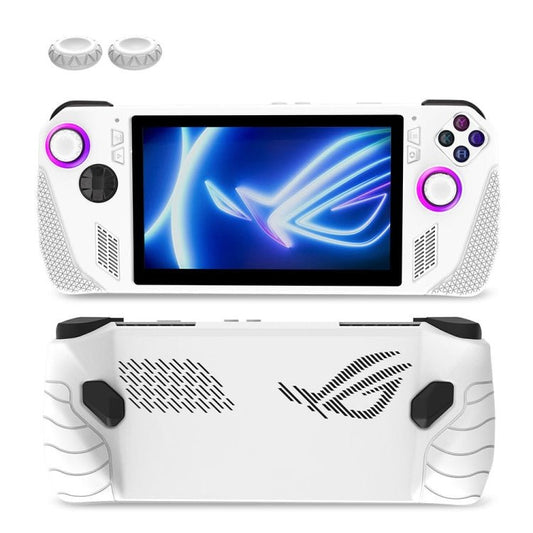 For ASUS ROG Ally Game Console Silicone Protective Cover + Button Cap Set Pocket Gaming Accessories, White, Black, Blue - ORIWHIZPocket Console & AccessoriesPocket Console & Accessories CasesToys & Hobbies
