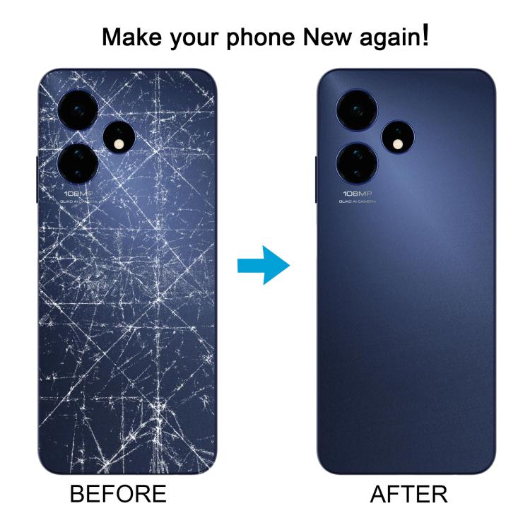 For Boost Celero 5G 2024 Glass Battery Back Cover, For Boost Celero 5G 2024 (Orange), For Boost Celero 5G 2024(Blue) - ORIWHIZ