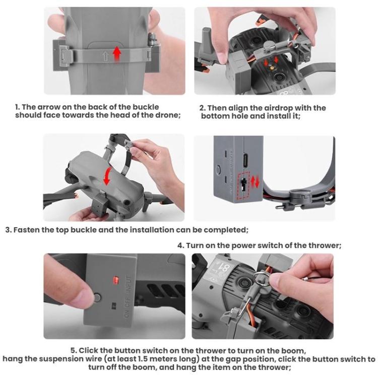 For DJI AIR 3S/AIR 3 BRDRC Drone Airdrop Accessories, For DJI AIR 3S/AIR 3 - ORIWHIZBRDRCDJI & GoPro AccessoriesDJI Air Series