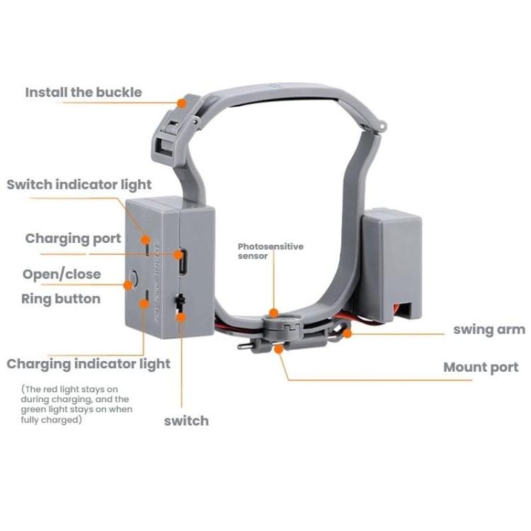 For DJI AIR 3S/AIR 3 BRDRC Drone Airdrop Accessories, For DJI AIR 3S/AIR 3 - ORIWHIZBRDRCDJI & GoPro AccessoriesDJI Air Series