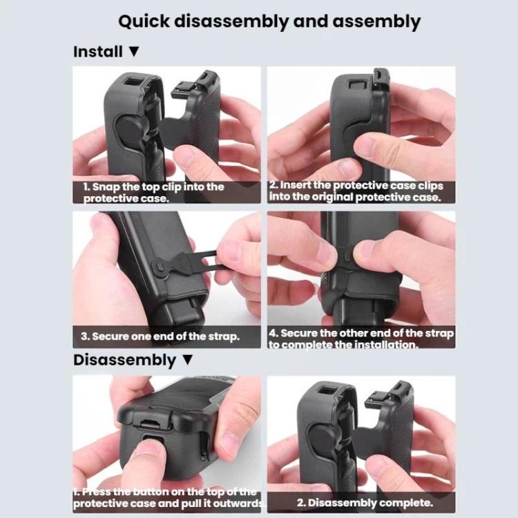 For DJI Osmo Pocket 3 BRDRC Screen Cover Shockproof Protective Case - ORIWHIZBRDRCCase & BagsDJI & Insta360 Accessories