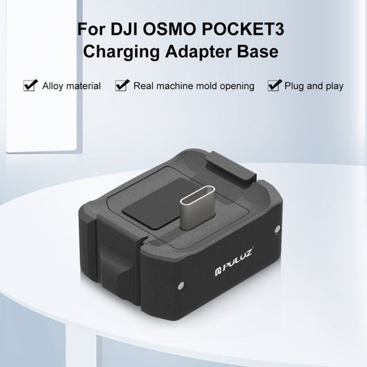For DJI OSMO Pocket 3 PULUZ USB - C / Type - C Dock Desktop Charging Base Aluminum Alloy Bracket, Desktop Charging Base - ORIWHIZDJI & Insta360 AccessoriesMount & HolderOsmo Pocket Accessories
