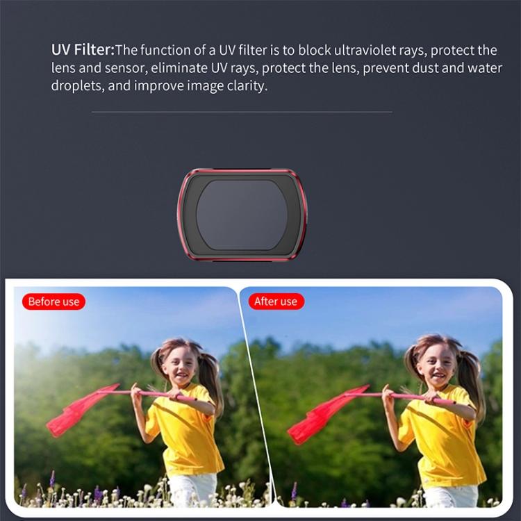 For DJI OSMO Pocket 3 STARTRC UV Lens Filter, UV - ORIWHIZDJI & Insta360 AccessoriesLens AccessoriesOsmo Pocket Accessories