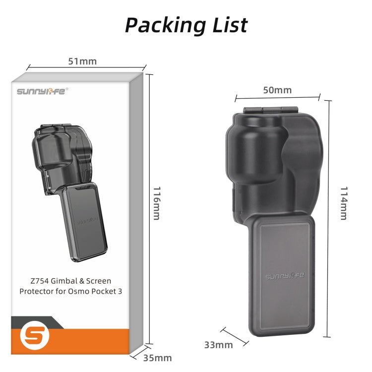 For DJI OSMO Pocket 3 Sunnylife Integrated Gimbal Cover Camera Protector, OP3 - Z754 - ORIWHIZDJI & Insta360 AccessoriesMount & HolderOsmo Pocket Accessories