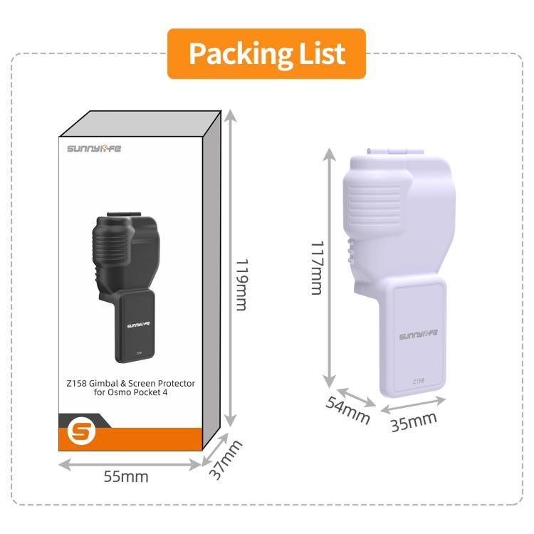 For DJI Osmo Pocket 4 Sunnylife Colorful Gimbal Cover Camera Protector Screen Guard Shield - ORIWHIZDJI & Insta360 AccessoriesMount & HolderOsmo Pocket Accessories