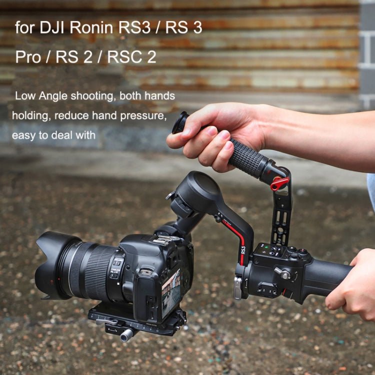 For DJI Ronin RS3 Pro Adjustable Angle Aluminum Alloy Handle Stabilizer, For DJI Ronin RS3 Pro - ORIWHIZDJI & Insta360 AccessoriesDJI Ronin Series