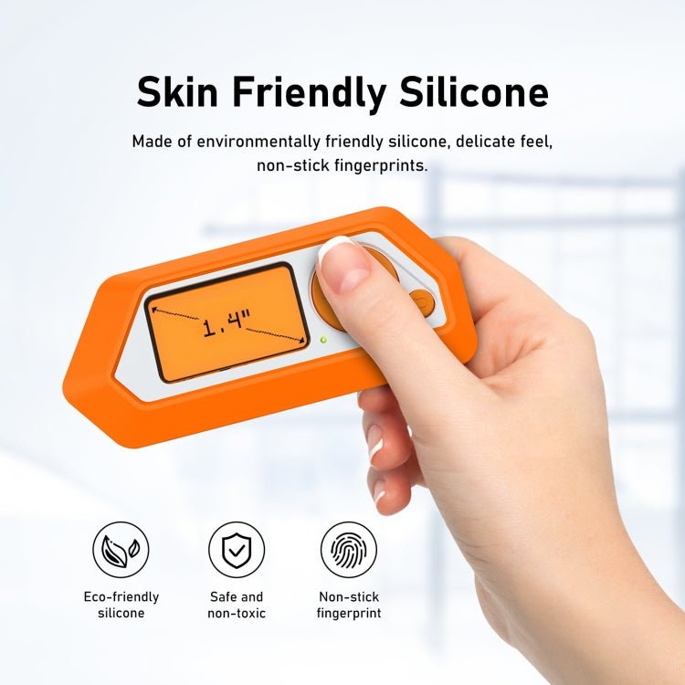 For Flipper Zero Electronic Pet Silicone Full - Cover Protective Case, Orange - ORIWHIZPocket Console & AccessoriesPocket Console & Accessories AccessoriesToys & Hobbies