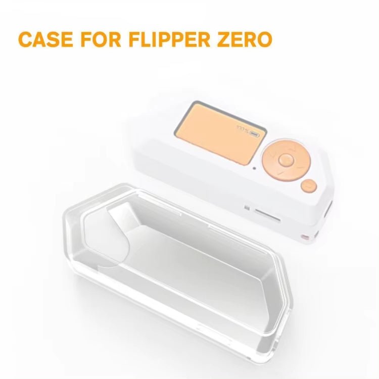 For Flipper Zero Electronic Pet Silicone Full - Cover Protective Case, Transparent White, Transparent Black - ORIWHIZPocket Console & AccessoriesPocket Console & Accessories AccessoriesToys & Hobbies