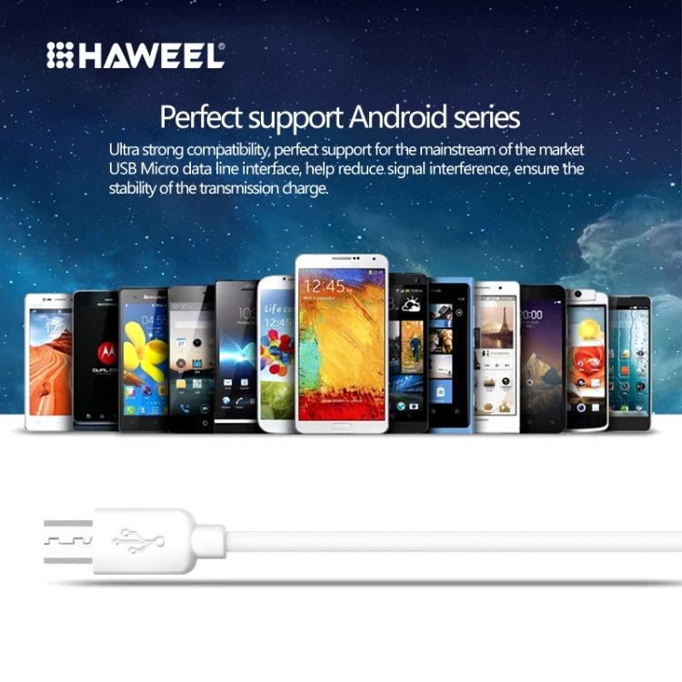 For Galaxy, Huawei, Xiaomi, LG, HTC and other Android Smart Phones, Micro USB 2m - ORIWHIZ