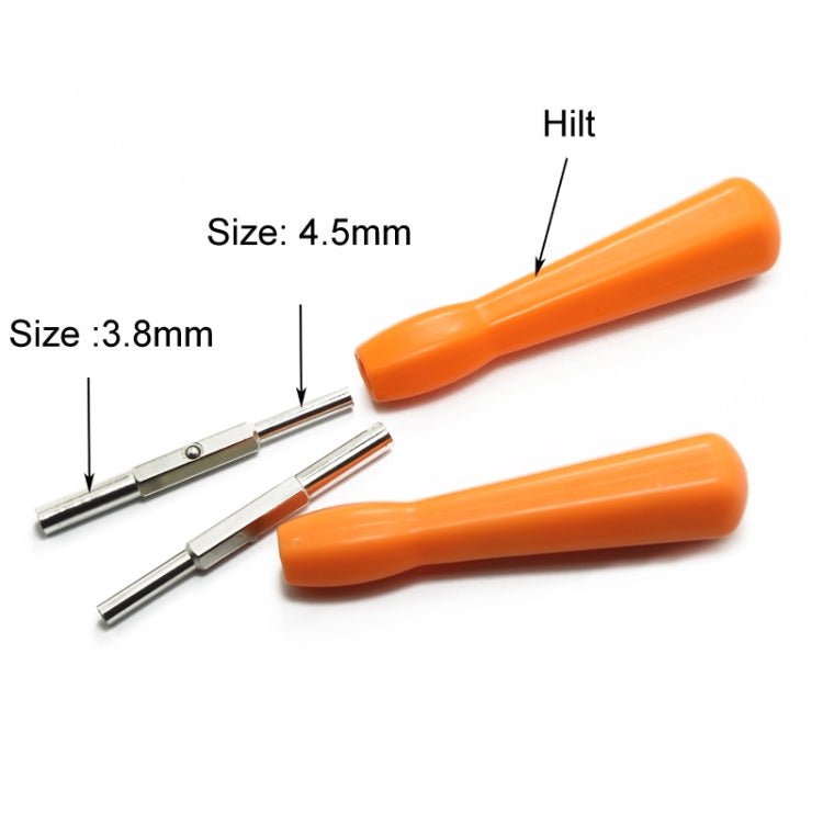 For GBA/NGC/N64/SFC/Wii Game Console Disassembly Tool Screwdriver Socket, 3.8mm/4.5mm 2 In 1 - ORIWHIZ