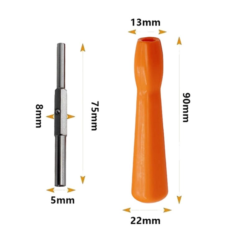 For GBA/NGC/N64/SFC/Wii Game Console Disassembly Tool Screwdriver Socket, 3.8mm/4.5mm 2 In 1 - ORIWHIZ