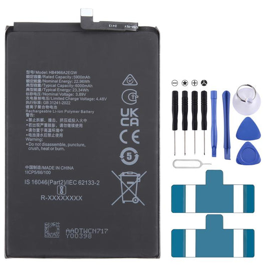 For Honor 90 Smart HB4966A2EGW 5900mAhLi - Polymer Battery Replacement, For Honor 90 Smart - ORIWHIZ