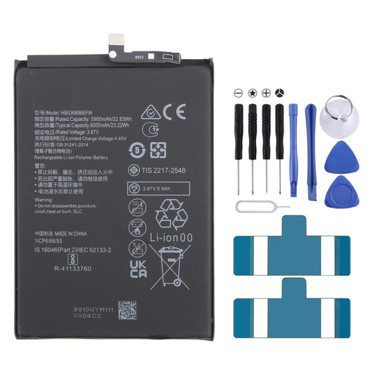For Huawei Nova Y70 HB536896EFW 5900mAhLi - Polymer Battery Replacement, For Huawei Nova Y70 - ORIWHIZ