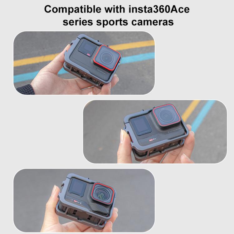 For Insta360 Ace Pro 2 Metal Protective Cage Adapter Frame - ORIWHIZDJI & Insta360 AccessoriesInsta360 Ace SeriesProtection & Cases
