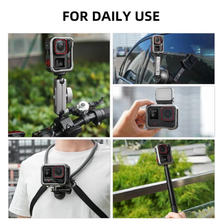 For Insta360 Ace Pro / Ace Pro 2 Flymile Rabbit Cage Metal Protective Frame Extension Action Camera Accessories, For Insta360 Ace Pro / Ace Pro 2 - ORIWHIZDJI & Insta360 AccessoriesFlymileInsta360 Ace Series