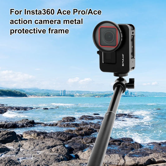 For Insta360 Ace Pro / Ace PULUZ Metal Rabbit Cage Adapter Frame with 52mm UV Filter & Adapter Ring, For Insta360 Ace Metal Cage 1 - ORIWHIZDJI & Insta360 AccessoriesInsta360 Ace SeriesProtection & Cases