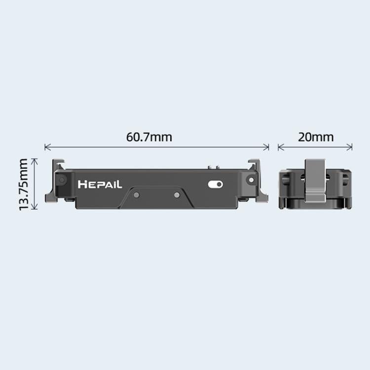 For Insta360 GO 3 / 3S HEPAIL AC69 Aluminium Alloy Quick - Release Charging Base, AC69 - ORIWHIZDJI & Insta360 AccessoriesHEPAILInsta360 GO Series