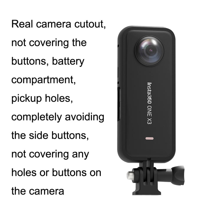 For Insta360 One X3 A516 Panoramic Sports Camera Plastic Protection Border, Protection Border - ORIWHIZDJI & Insta360 AccessoriesInsta360 X SeriesProtection & Cases