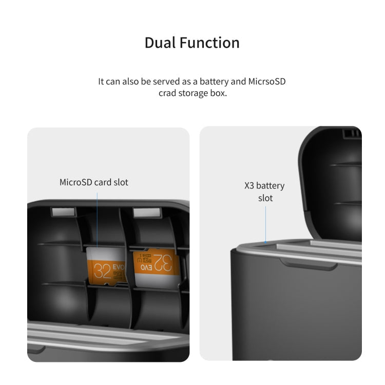 For Insta360 X3 aMagisn Battery Fast Charging Box, For Insta360 X3 - ORIWHIZaMagisnDJI & Insta360 AccessoriesInsta360 X Series