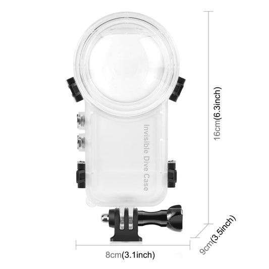 For Insta360 X3 PULUZ 50m Waterproof Sealed Diving Case, Invisible Dive Case - ORIWHIZDJI & Insta360 AccessoriesInsta360 X SeriesProtection & Cases