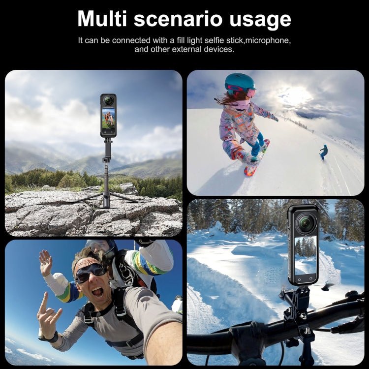 For Insta360 X4 Aluminum Alloy Metal Protective Cage Housing Frame, Metal Housing Frame - ORIWHIZDJI & Insta360 AccessoriesInsta360 X SeriesProtection & Cases