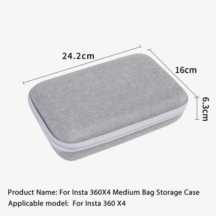For Insta360 X4 / X5 Carrying Case Portable Storage Bag, Size: 24.2 x 16 x 6.3cm, 24.2 x 16 x 6.3cm - ORIWHIZDJI & Insta360 AccessoriesInsta360 X SeriesProtection & Cases