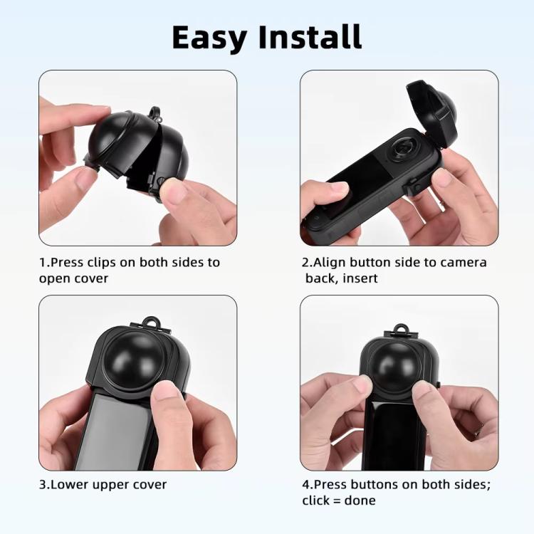 For Insta360 X5 Camera Flymile Lens Protective Cover Dustproof & Scratch - Resistant Anti - Fall Protector Cap - ORIWHIZDJI & Insta360 AccessoriesFlymileInsta360 X Series