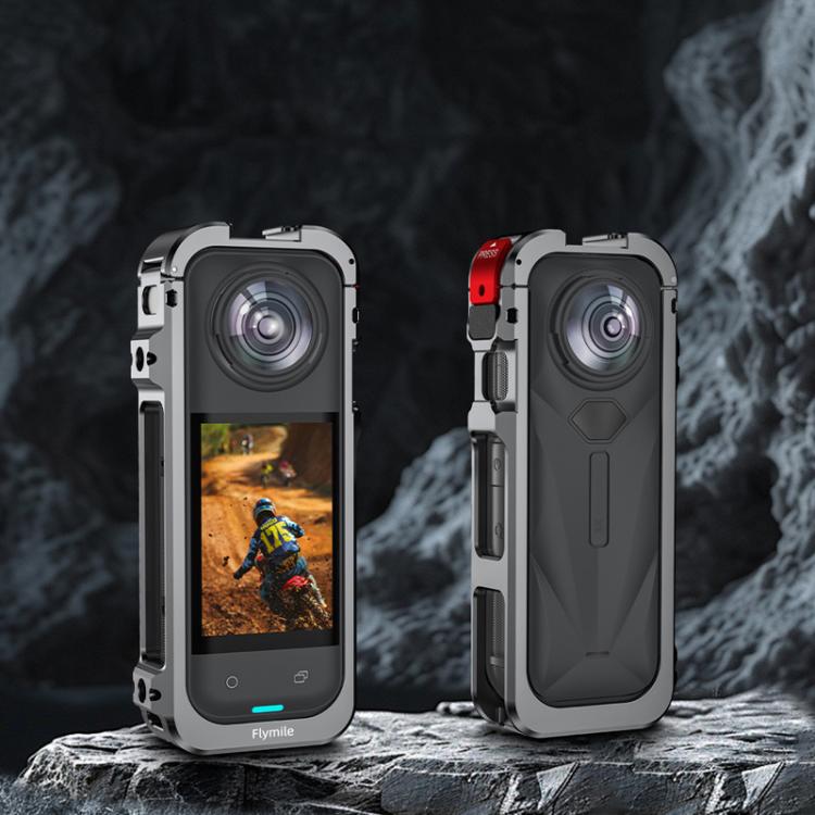 For Insta360 X5 Camera Flymile Metal Frame Lens Cover Set Rabbit Cage Expansion Bracket - ORIWHIZDJI & Insta360 AccessoriesFlymileInsta360 X Series