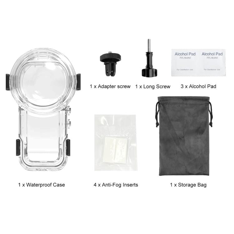 For Insta360 X5 PULUZ Quick Release 60m Waterproof Sealed Diving Case, Quick Release Diving Case - ORIWHIZDJI & Insta360 AccessoriesInsta360 X SeriesProtection & Cases