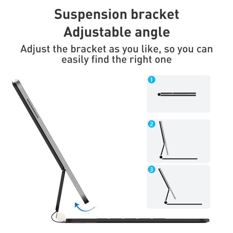 For iPad 10th Gen 10.9 2022 T89 Magic Suspended Bluetooth Keyboard Leather Case, For iPad 10th Gen 10.9 2022 - ORIWHIZApple AccessoriesiPad KeyboardiPad Keyboard Universal