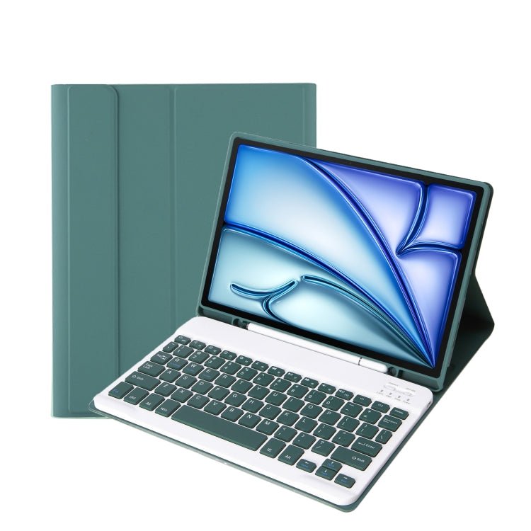 For iPad Air 11 2024 / 2025 / Air 4 2020 / Air 5 2022 A098B Detachable ABS Ultra - thin Candy Colors Bluetooth Keyboard Protective Case with Stand & Pen Slot, A098B - ORIWHIZApple AccessoriesiPad KeyboardiPad Keyboard For iPad Air