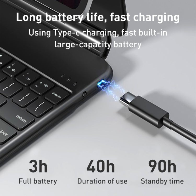 For iPad Air 2022 / 2020 T89 Magic Suspended Bluetooth Keyboard Leather Case, For iPad Air 2022 / 2020 - ORIWHIZApple AccessoriesiPad KeyboardiPad Keyboard For iPad Air