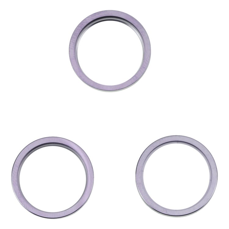 For iPhone 14 Pro 3PCS Rear Camera Glass Lens Metal Outside Protector Hoop Ring, For iPhone 14 Pro - ORIWHIZ