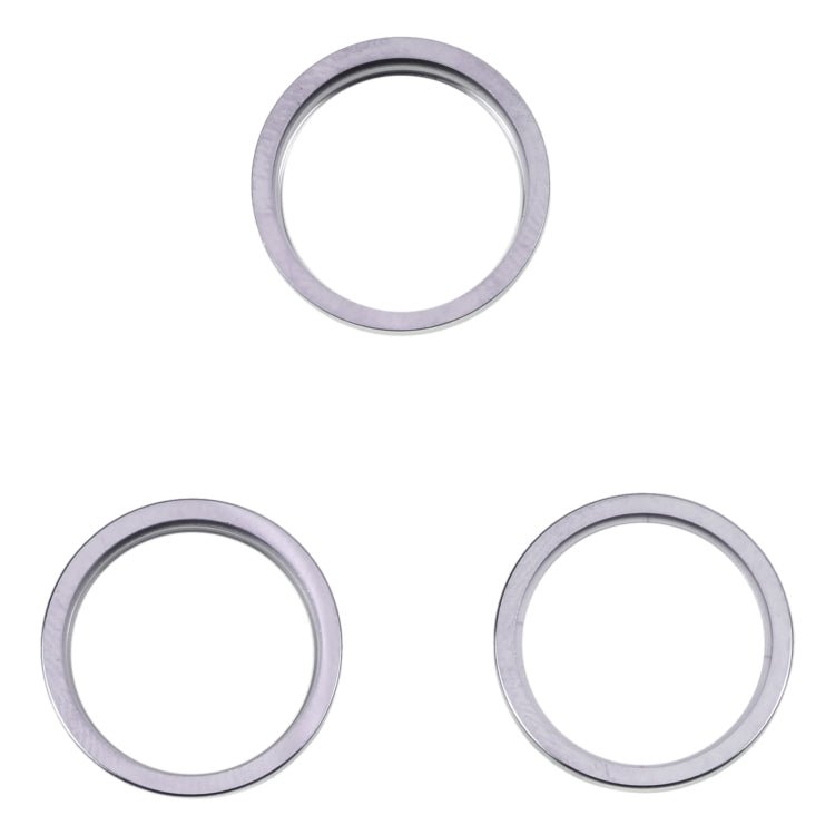 For iPhone 14 Pro 3PCS Rear Camera Glass Lens Metal Outside Protector Hoop Ring, For iPhone 14 Pro - ORIWHIZ