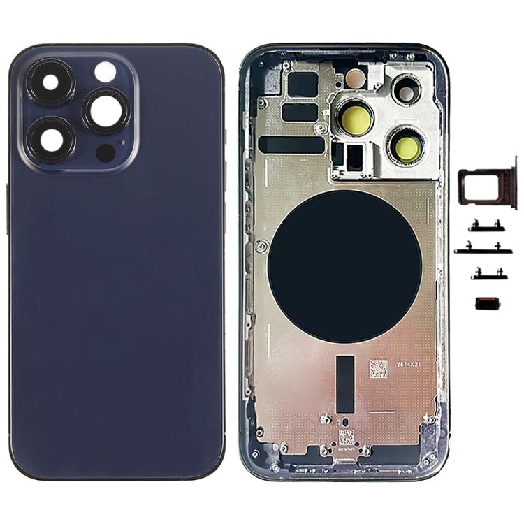 For iPhone 14 Pro Battery Back Cover with Side Keys & Card Tray, US Version, China Version, CE EU Version - ORIWHIZ
