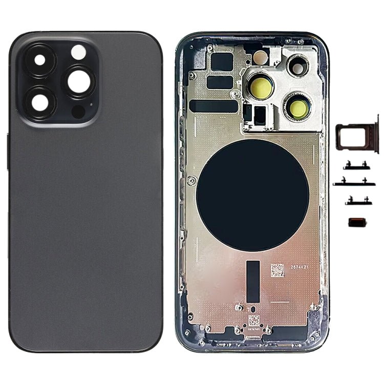 For iPhone 14 Pro Battery Back Cover with Side Keys & Card Tray, US Version, China Version, CE EU Version - ORIWHIZ