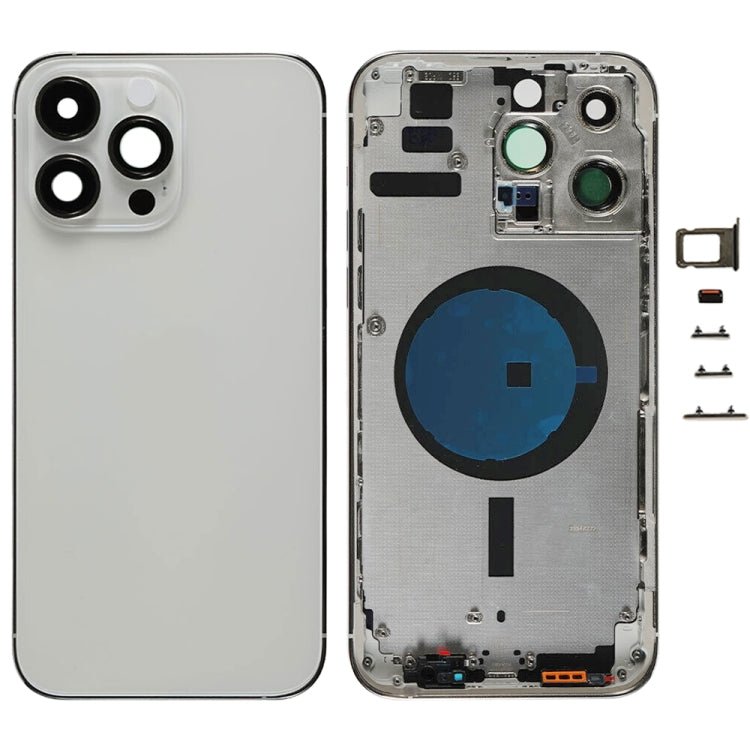 For iPhone 14 Pro Max Battery Back Cover with Side Keys & Card Tray, US Version, China Version, CE EU Version - ORIWHIZ