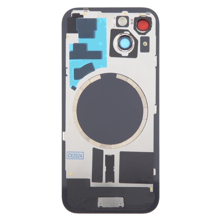 For iPhone 15 Battery Back Cover with Camera Lens Cover + MagSafe Magnet, For iPhone 15 (with MagSafe) - ORIWHIZ