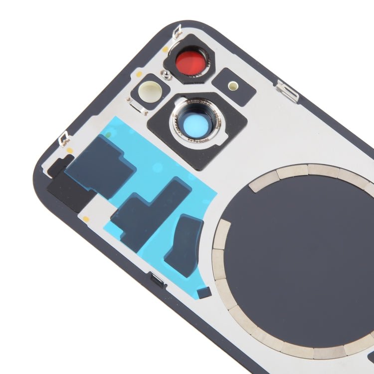 For iPhone 15 Battery Back Cover with Camera Lens Cover + MagSafe Magnet, For iPhone 15 (with MagSafe) - ORIWHIZ