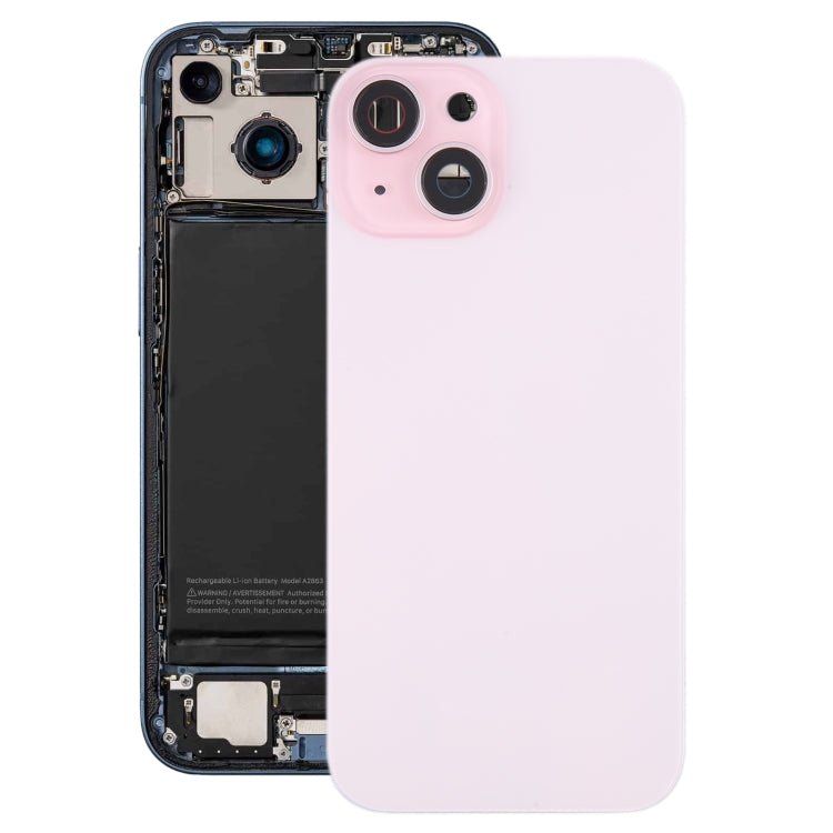 For iPhone 15 Battery Back Cover with Camera Lens Cover + MagSafe Magnet, For iPhone 15 (with MagSafe) - ORIWHIZ