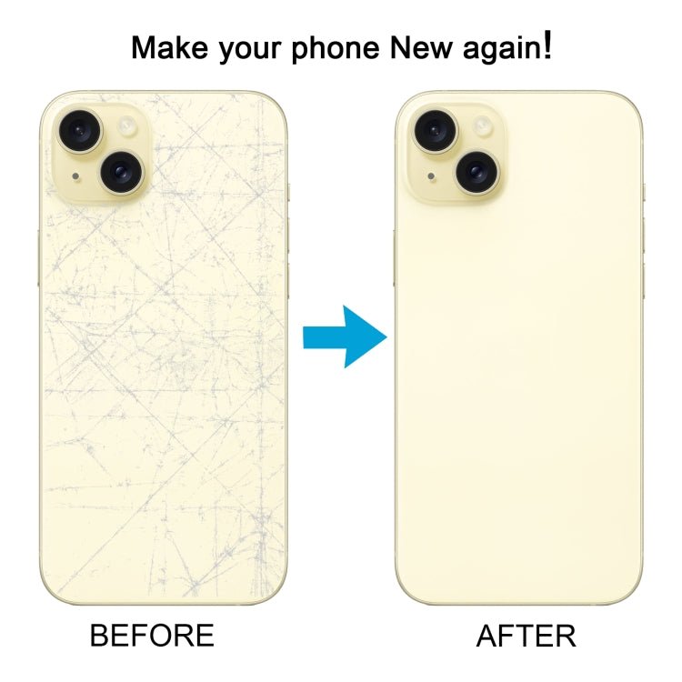 For iPhone 15 Battery Back Cover with Camera Lens Cover + MagSafe Magnet, For iPhone 15 (with MagSafe) - ORIWHIZ