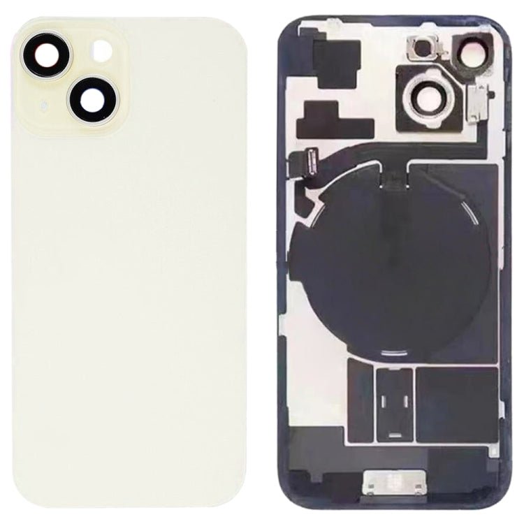 For iPhone 15 Glass Battery Back Cover with Flash Bracket + Wireless Charging Module, For iPhone 15 - ORIWHIZ