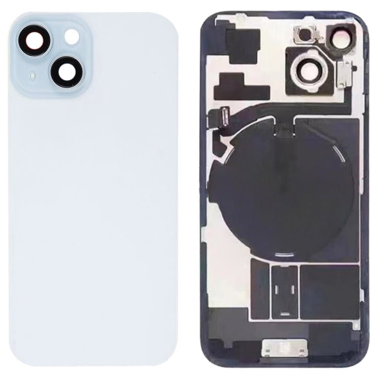 For iPhone 15 Glass Battery Back Cover with Flash Bracket + Wireless Charging Module, For iPhone 15 - ORIWHIZ