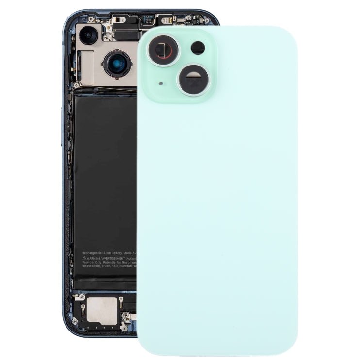 For iPhone 15 Plus Glass Battery Back Cover with Camera Lens Cover, For iPhone 15 Plus (with Camera Cover) - ORIWHIZ